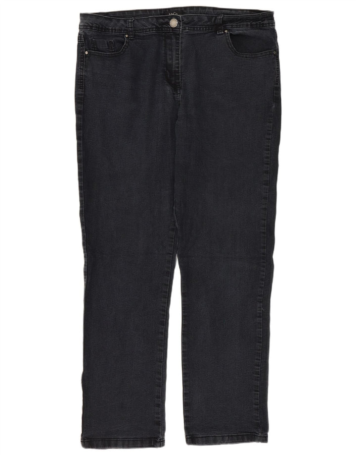 Vaqueros rectos para mujer M&Co UK 40 Large W36 L30 Gris