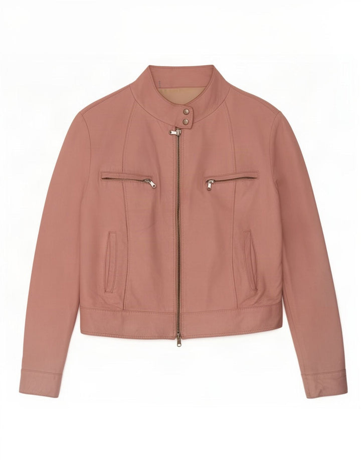 Wanted Chaqueta de cuero para mujer IT 48 XL Rosa