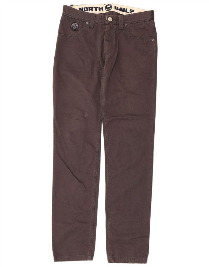 NORTH SAILS Pantalones informales rectos para hombre W32 L34 Algodón gris