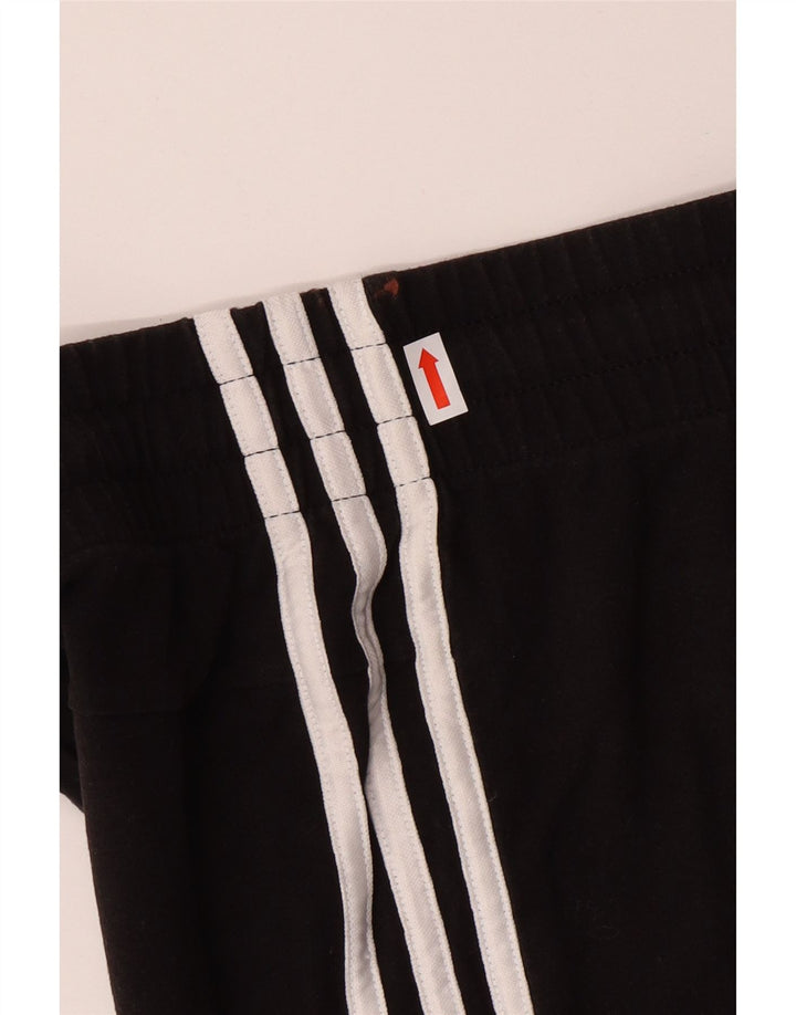 ADIDAS Pantalones cortos deportivos para mujer Reino Unido 12/14 Mediano Negro Algodón