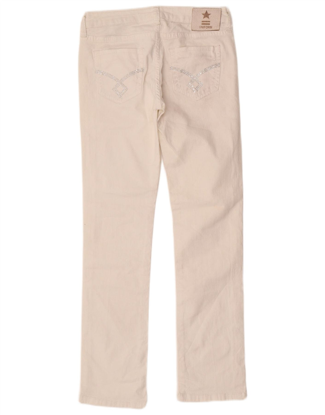 Vaqueros ajustados para mujer Uniform W27 L29 Algodón blanco