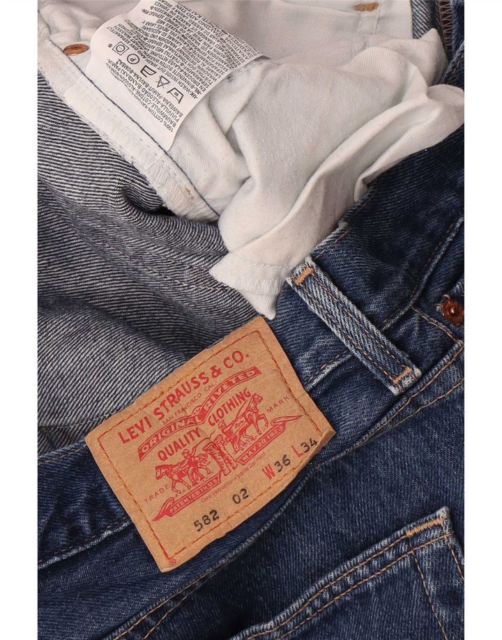 Levi's Jeans rectos 582 para hombre W36 L34 Algodón azul marino
