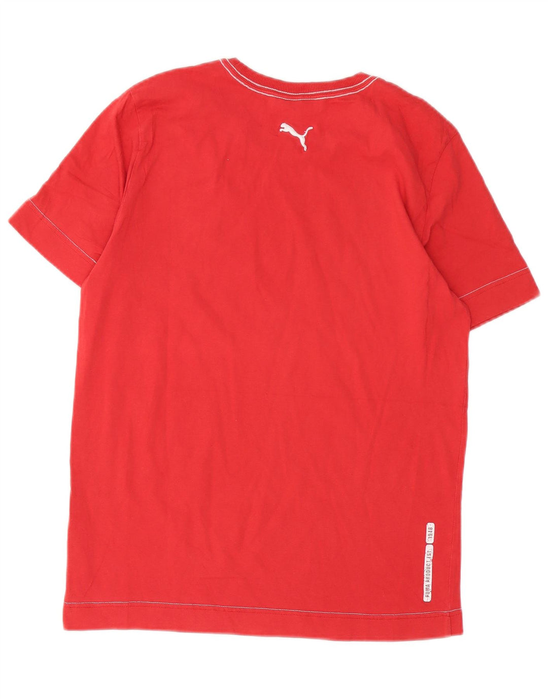 PUMA Camiseta gráfica para hombre Top Medium Red Cotton