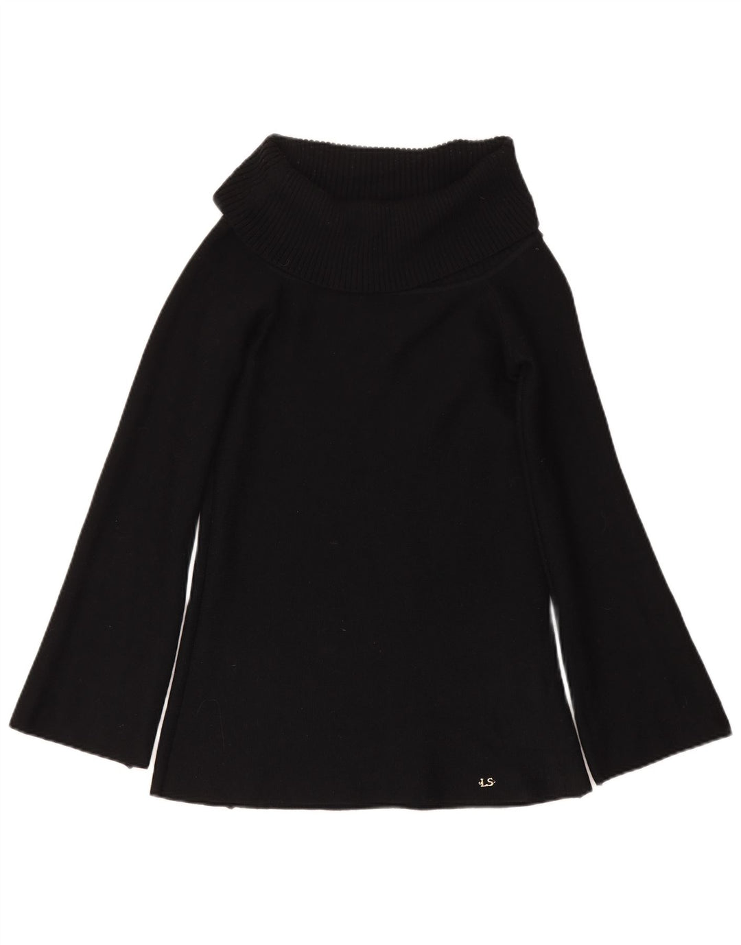 Luisa Spagnoli Suéter con cuello vuelto para mujer UK 10 Small Black