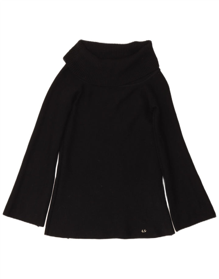 Luisa Spagnoli Suéter con cuello vuelto para mujer UK 10 Small Black