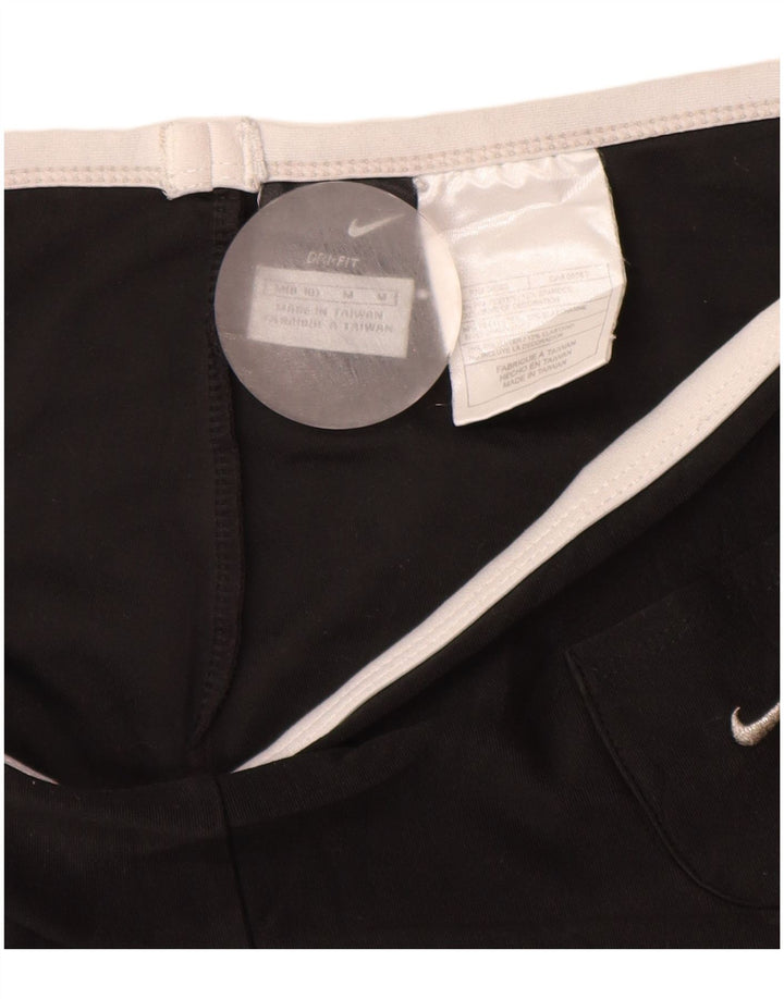 NIKE Pantalones de chándal Dri Fit para mujer US 8/10 Medium Black Colourblock