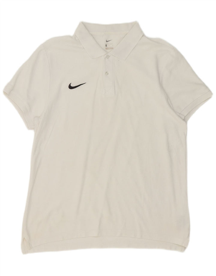 Polo Nike Hombre Grande Blanco Algodón