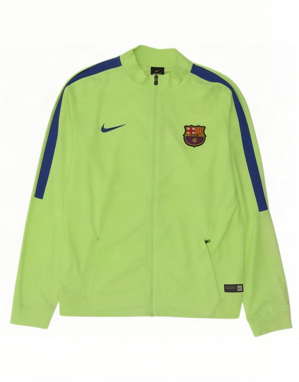 Nike Boys Barcelona Chándal Top Chaqueta 13-14 años XL Verde Colorblock
