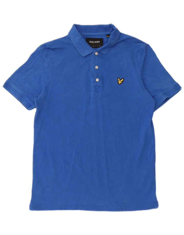 LYLE & SCOTT Polo para hombre de algodón azul medio
