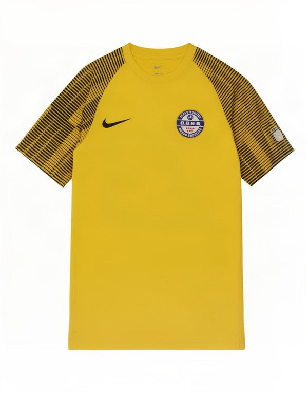 Nike Mens Club Deportivo Nuevo Boadilla Graphic Camiseta Top Pequeño Amarillo