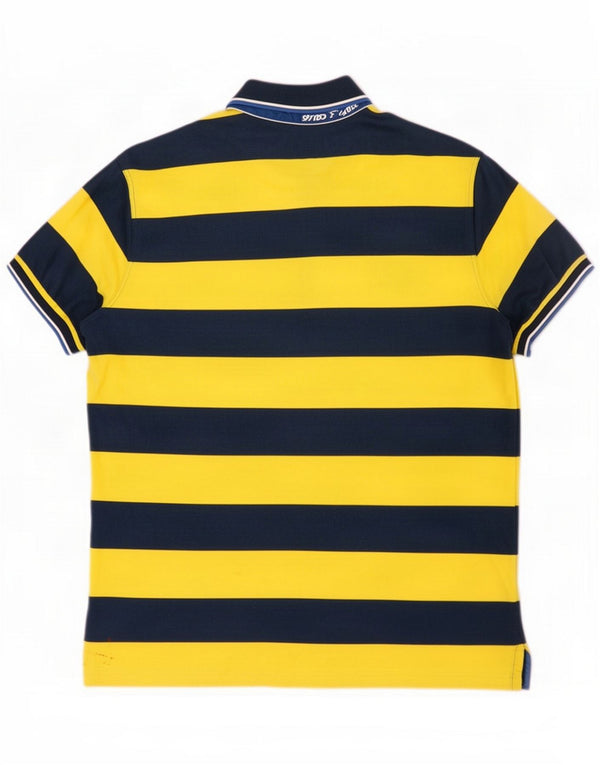 Paul & Shark Polo para hombre 2XL Algodón a rayas amarillas