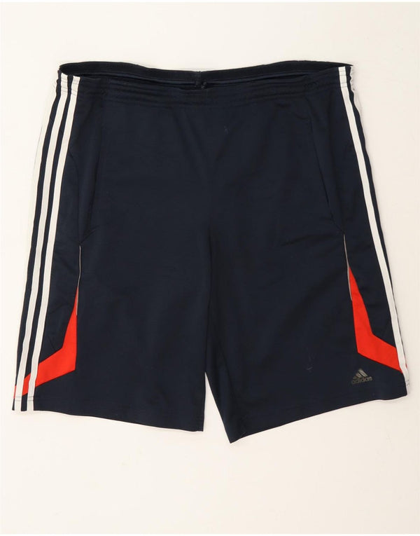 Adidas Mens Climalite Sport Shorts Grande Azul Marino Colorblock