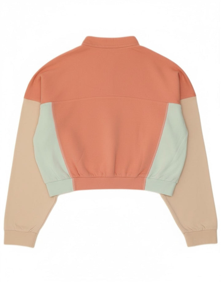 Adidas - Sudadera corta extragrande para mujer, talla 40, color rosa mediano