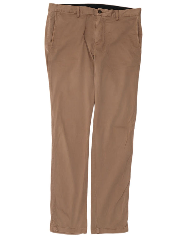 Tommy Hilfiger Pantalones chinos ajustados para hombre W36 L34 Algodón beige