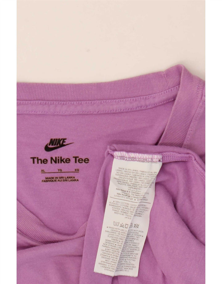 Camiseta Nike Hombre Top XL Morado Algodón