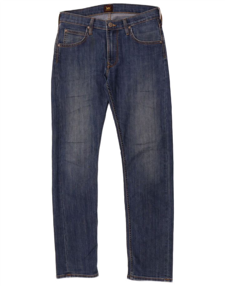 Vaqueros Lee Daren Zip Fly Slim para Hombre W30 L32 Algodón Azul