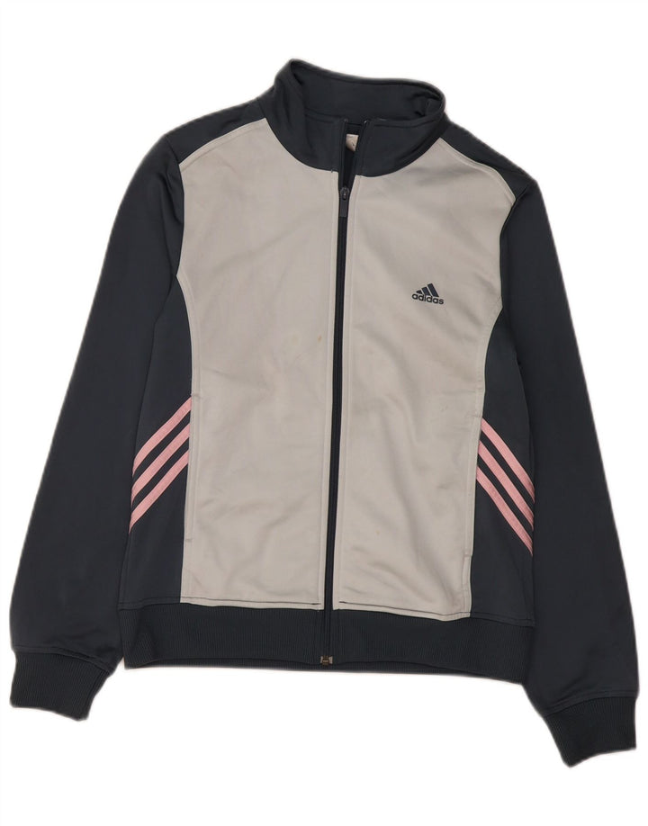 Adidas - Chaqueta de chándal para mujer, talla 40, talla grande, color azul marino