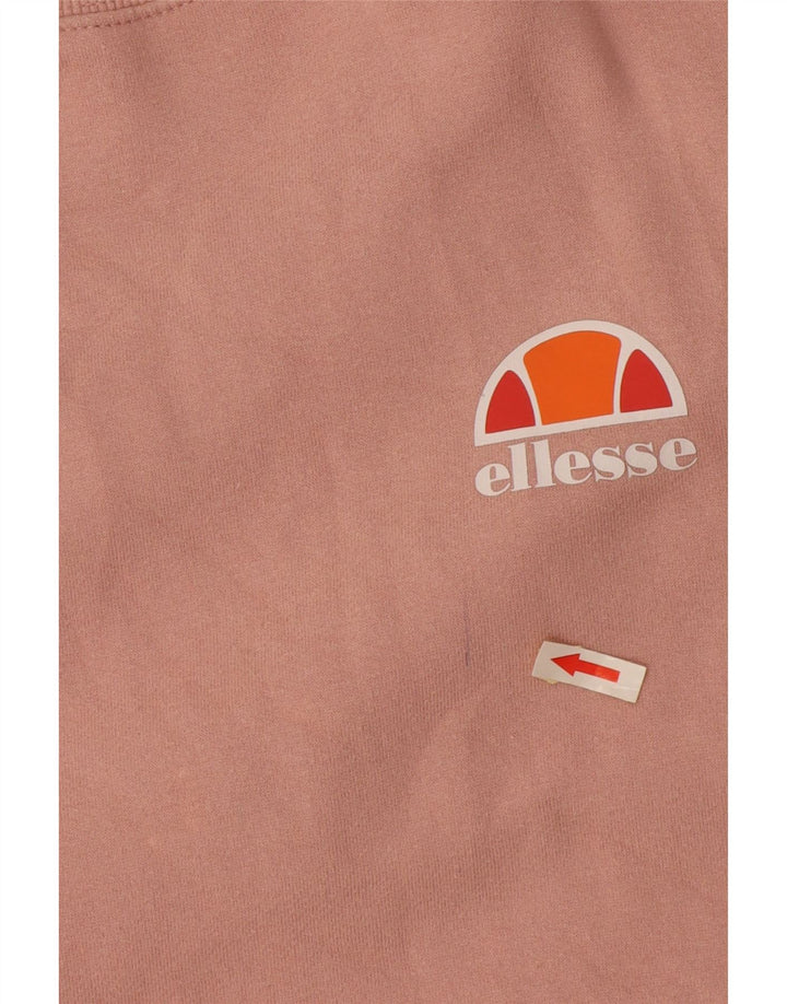 Ellesse - Sudadera extragrande para mujer, talla 10, algodón rosa pequeño