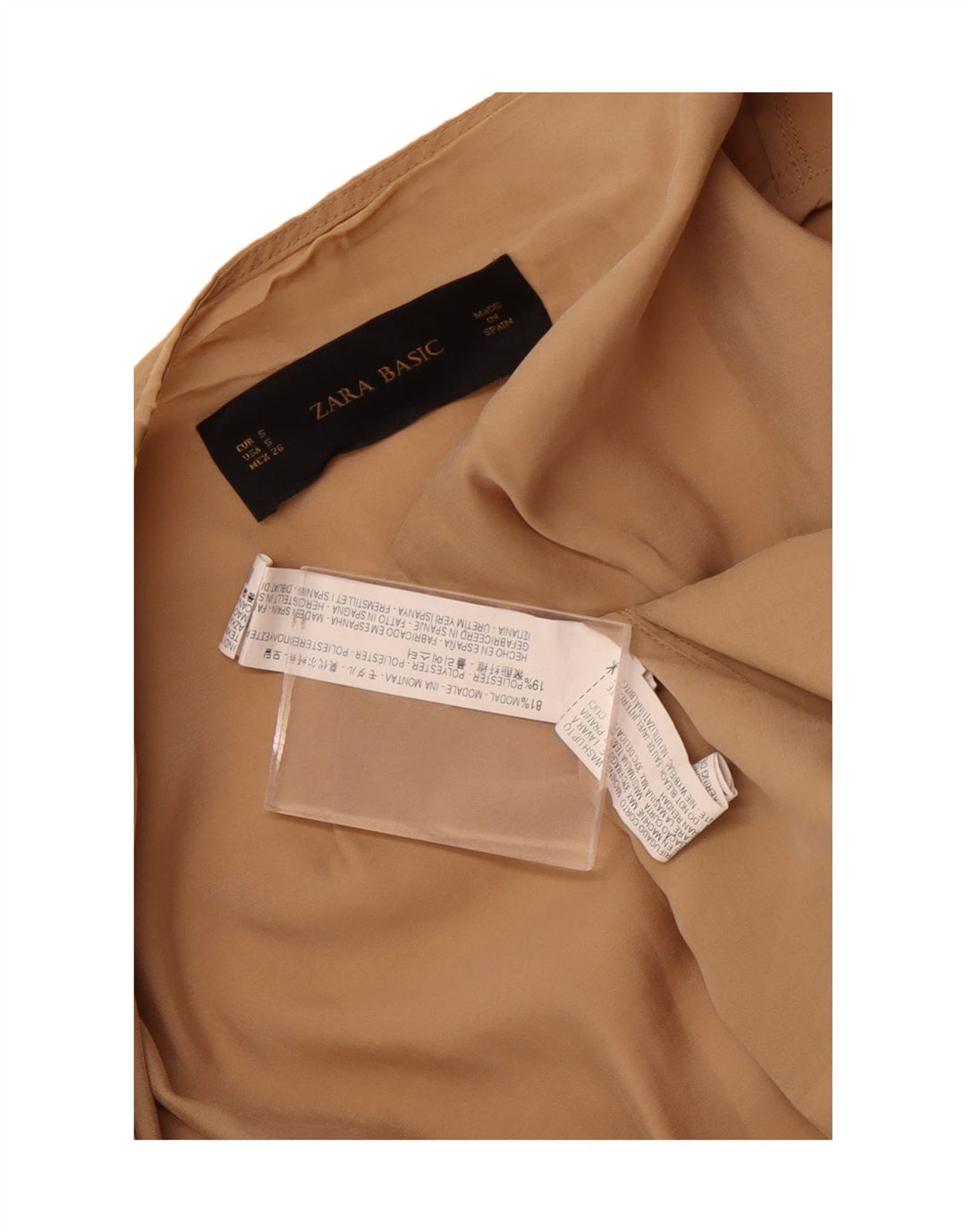 Zara Mujer Abrigo UK 10 Small Beige Modal