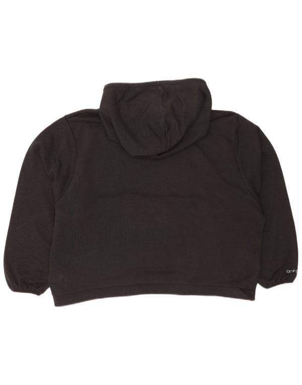 Nike - Sudadera con capucha para mujer, diseño gráfico, ajuste relajado, talla 40, talla grande, color negro