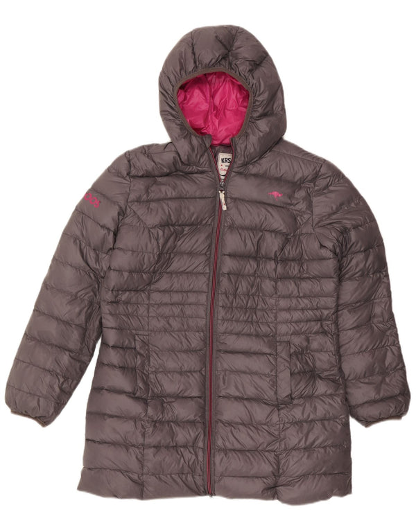 Kangaroos Chaqueta acolchada con capucha para mujer ES 40 XL Poliamida gris