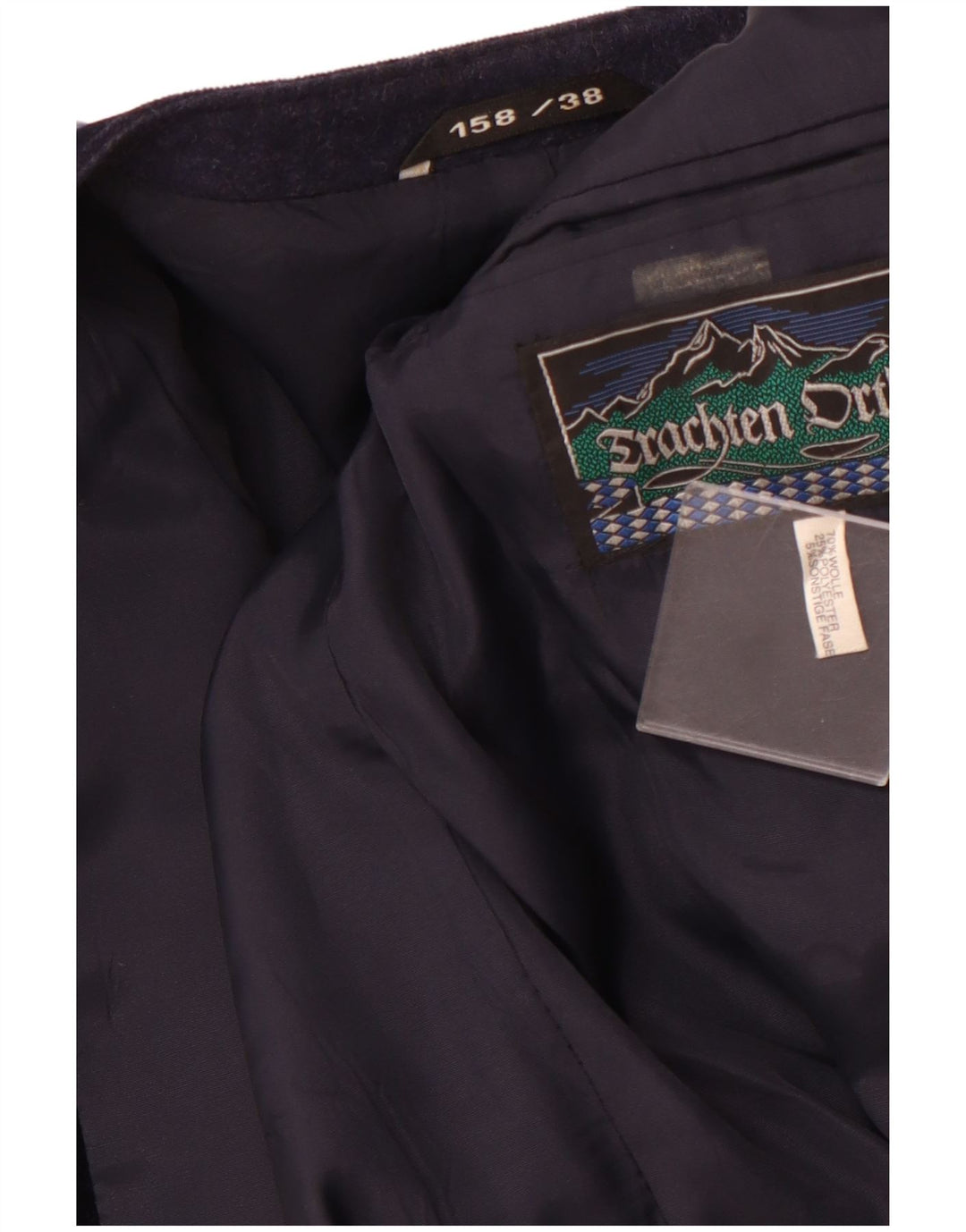 Chaqueta blazer VINTAGE para mujer IT 38 XS Bloque de color azul marino