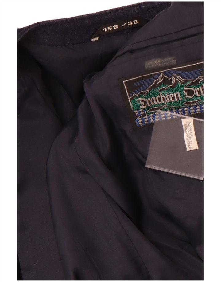 Chaqueta blazer VINTAGE para mujer IT 38 XS Bloque de color azul marino