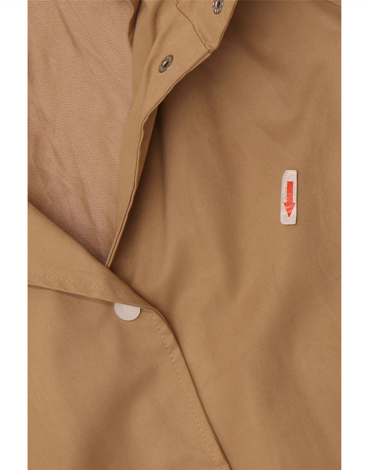 Zara Mujer Chubasquero Extragrande Con Capucha UK 10 Small Beige