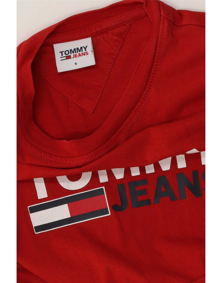 Tommy Hilfiger Camiseta gráfica para hombre Top Small Rojo