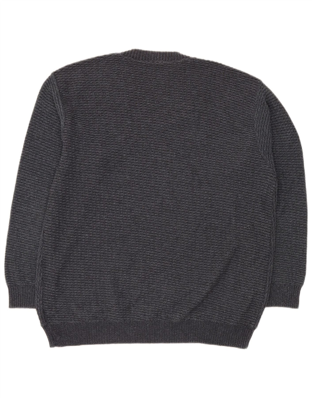 VINTAGE Jersey con cuello en V para hombre IT 50 Gris medio Geométrico