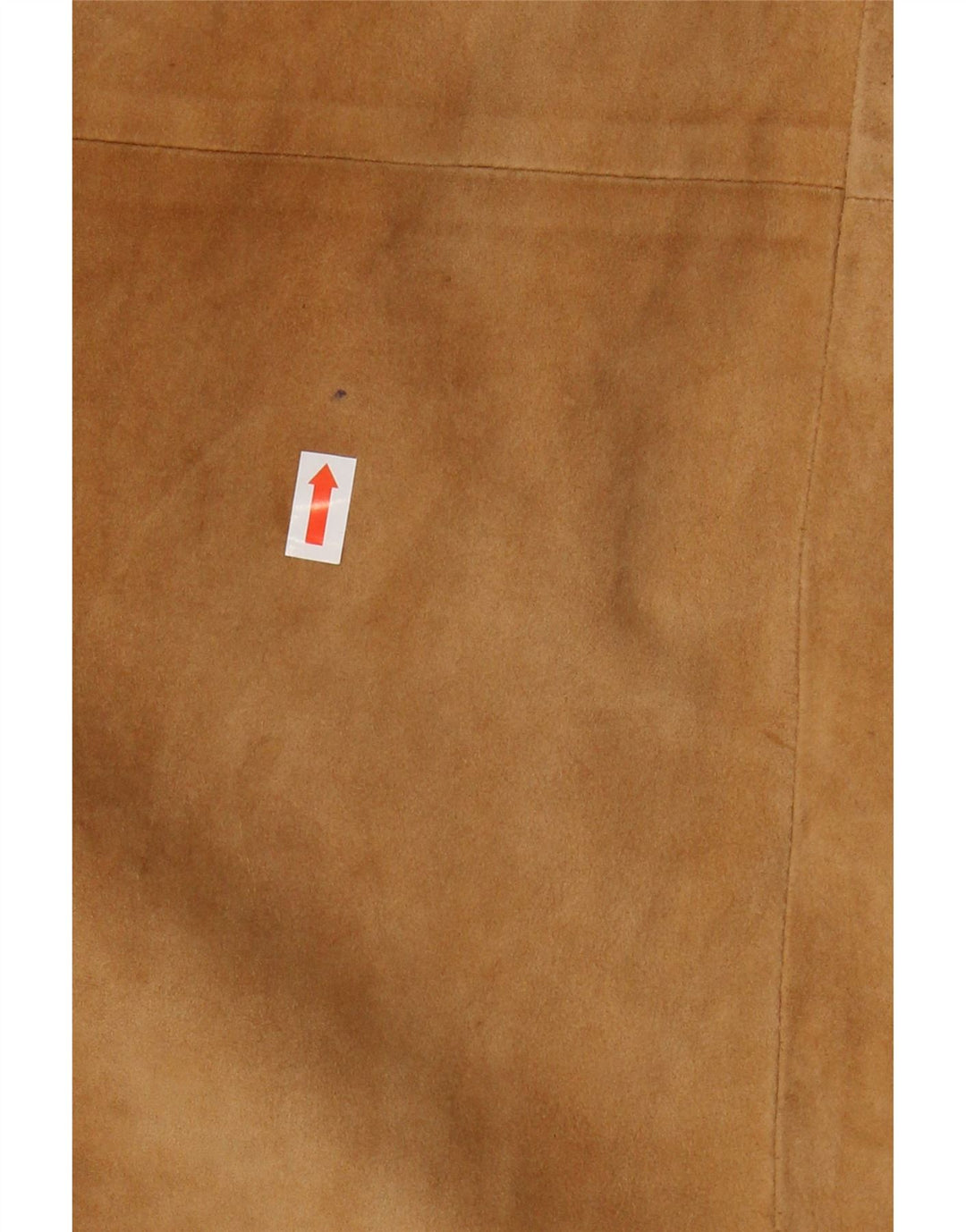 VINTAGE Falda acampanada de ante para mujer W24 XS Marrón