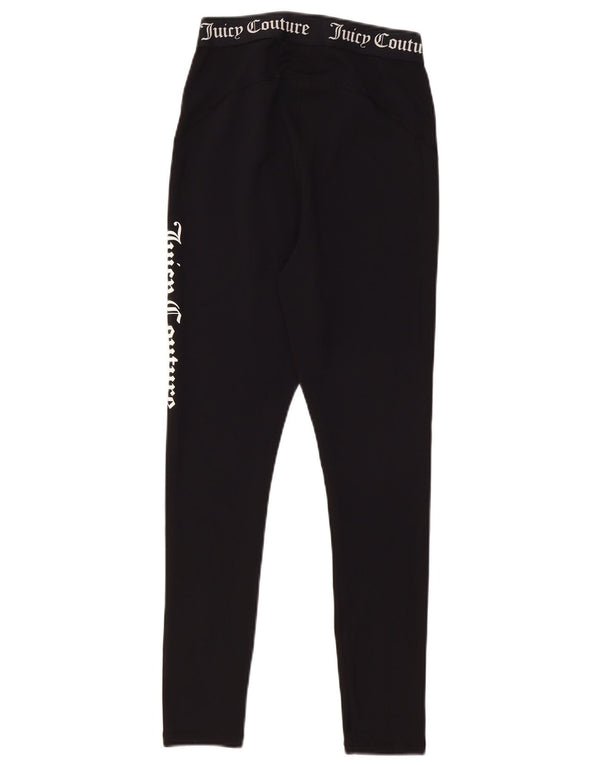 Juicy Couture Leggings gráficos para mujer UK 42 Mediano Poliéster negro
