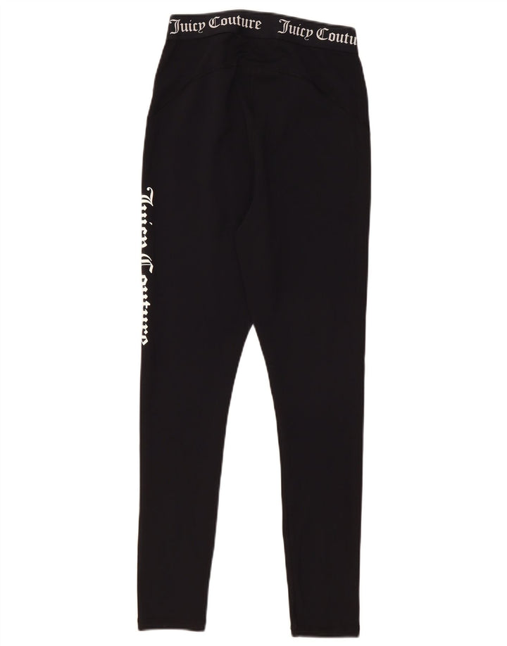 Juicy Couture Leggings gráficos para mujer UK 42 Mediano Poliéster negro