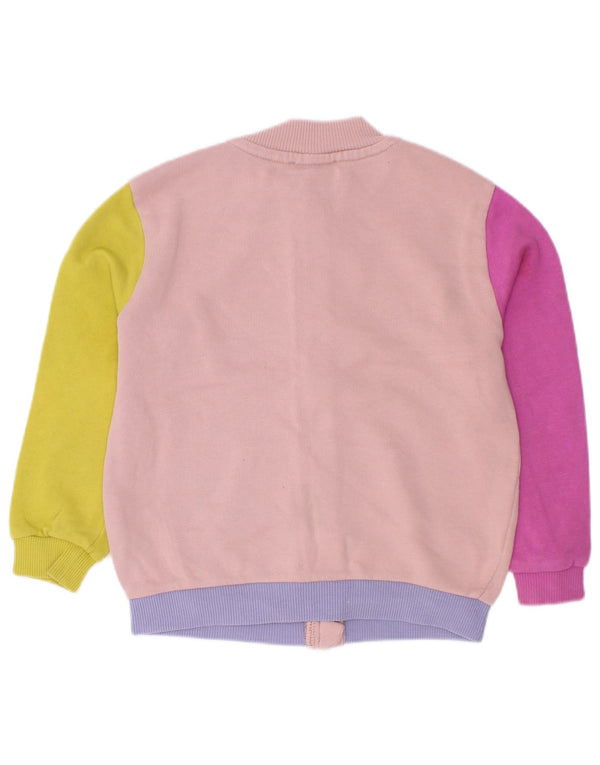 Benetton Chaqueta tipo top de chándal para niña 2-3 años Color block multicolor