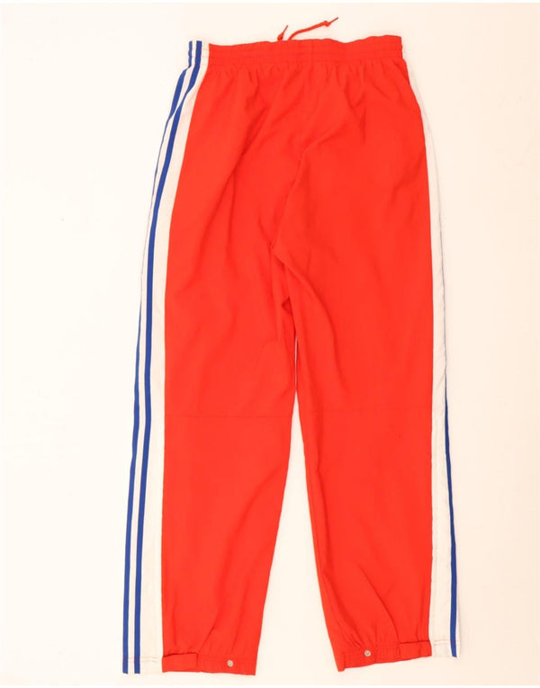 Adidas Pantalones de chándal para hombre UK 36/38 Small Rojo Colorblock Poliéster