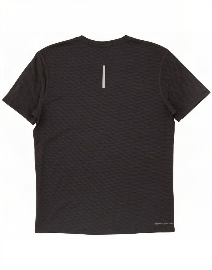 Nike Camiseta De Running Para Hombre Top Gris Medio Poliéster Geométrico