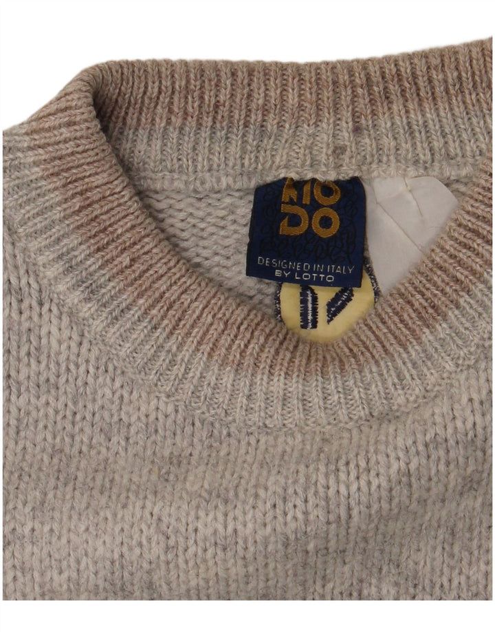 Lotto Suéter De Cuello Redondo Para Hombre Grande Gris Argyle/Diamante