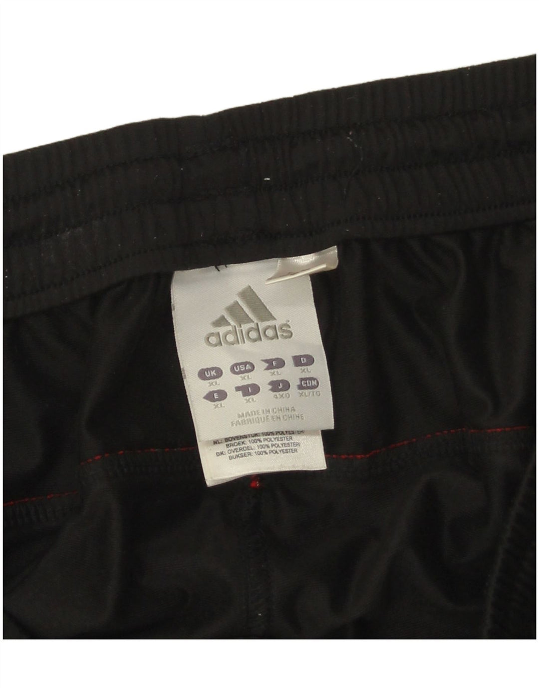 Adidas Pantalón Chándal Hombre XL Negro Poliéster