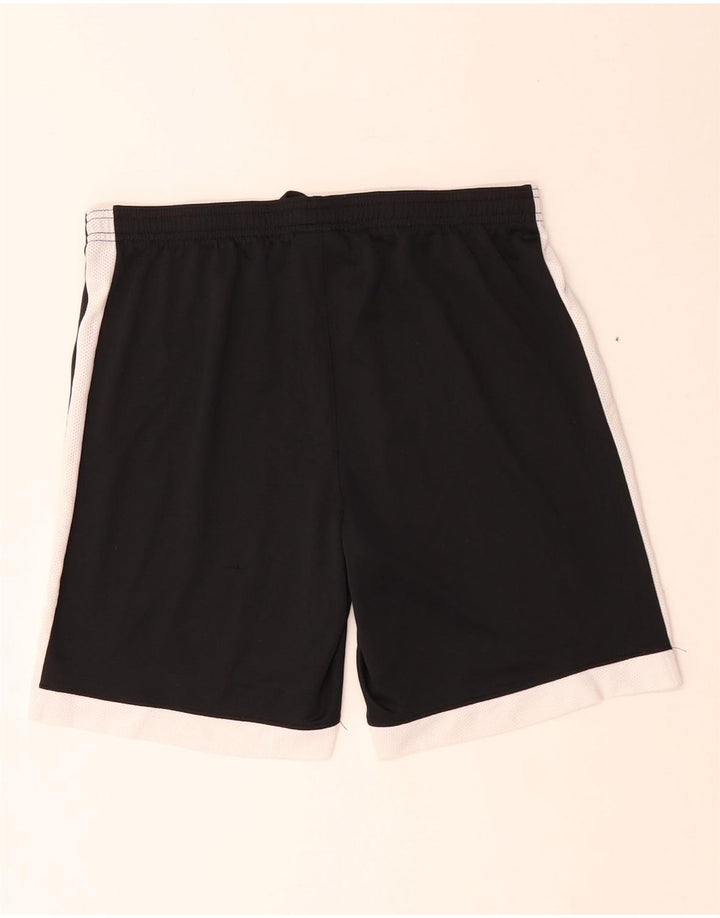 Nike Pantalones cortos deportivos Dri Fit para mujer UK 44 Mediano Negro Colorblock Poliéster