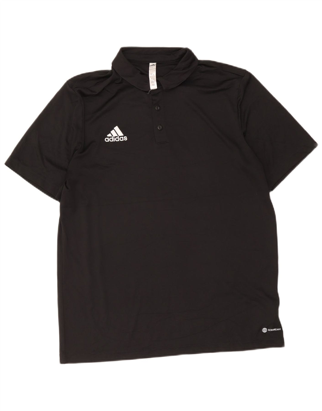 Adidas Polo Aeroready para hombre grande poliéster negro