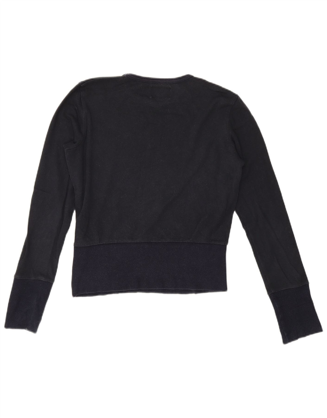 Sergio Tacchini Top corto con gráfico para mujer, manga larga, UK 40, mediano, azul marino