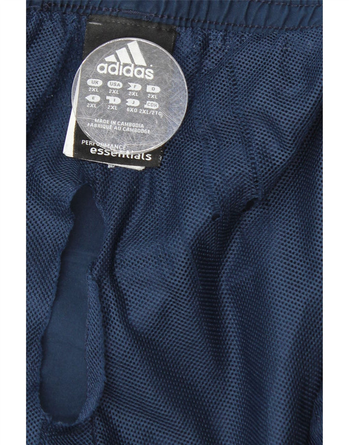 Adidas Pantalones cortos deportivos para hombre 2XL Azul marino Poliéster