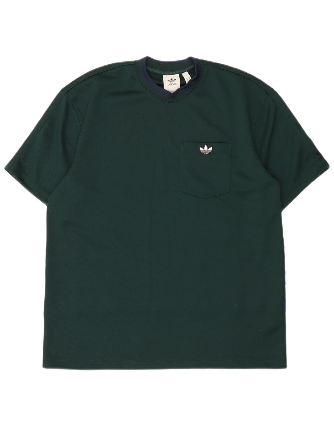 Adidas Hombre Camiseta Top Verde Medio Poliéster