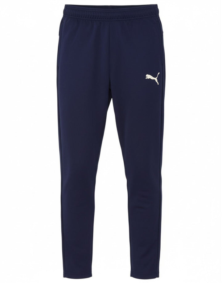 PUMA Mens Slim Tracksuit Trousers Small  Navy Blue