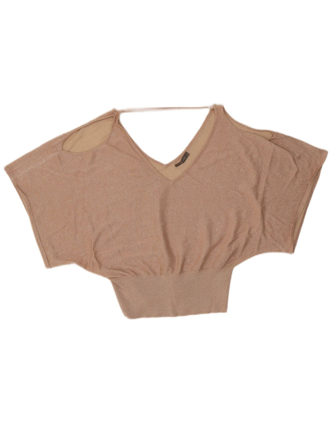 Oasis Blusa De Ala De Murciélago Para Mujer Top UK 46 Cómics De Viscosa Con Flecos Dorados Grandes
