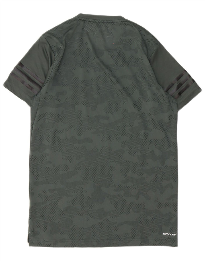 Adidas Hombre Climacool Camiseta Top XS Verde Camuflaje Poliéster