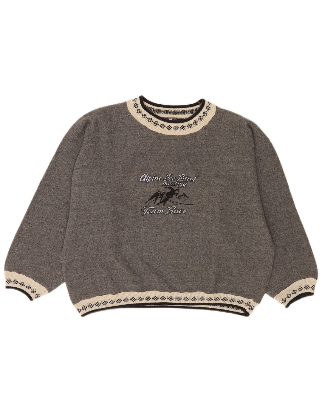 Meeting - Sudadera corta de gran tamaño para mujer, talla 40, color gris