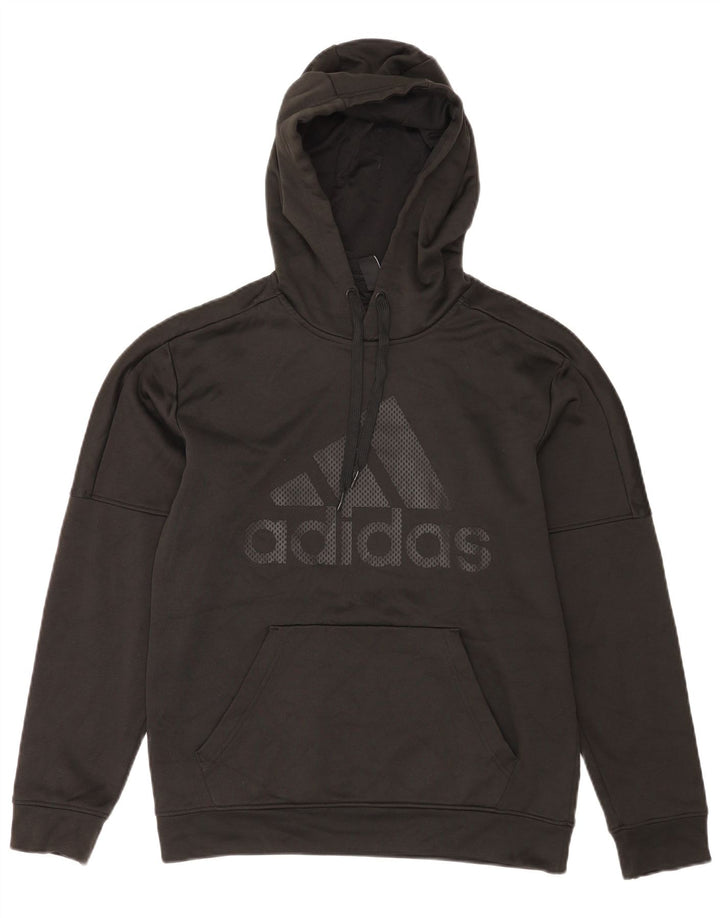 Adidas Hombre Graphic Sudadera con capucha Jumper Medium Negro Poliéster