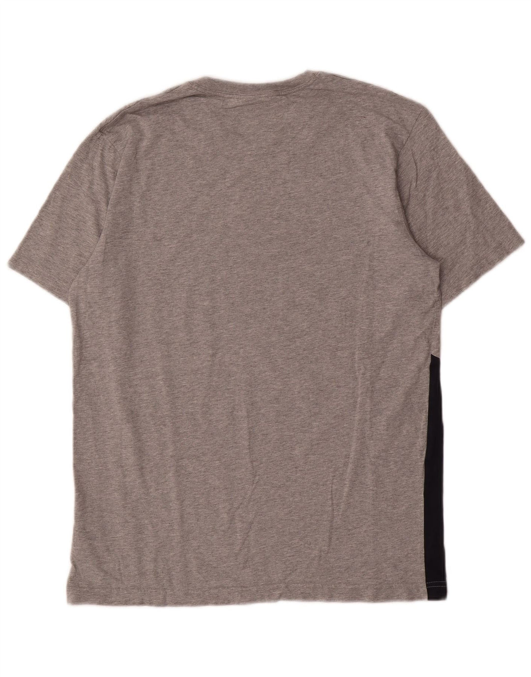 Nike Camiseta gráfica para hombre Top gris medio de algodón con bloques de color