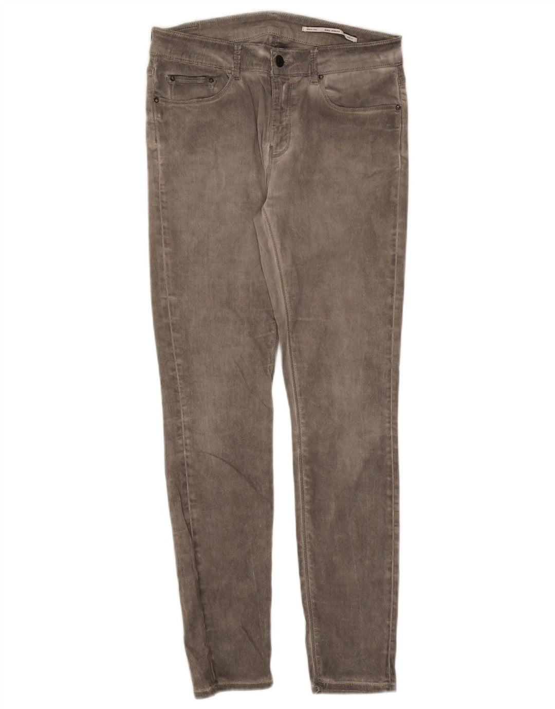 Zara Jeans Slim para Mujer EU 42 Large W32 L29 Gris
